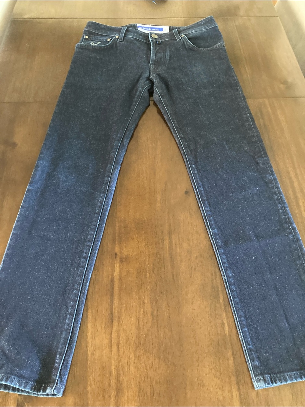 Jacob Cohen Nick Slim Straight Jeans in Dark Blue Hand made in Italy luxury